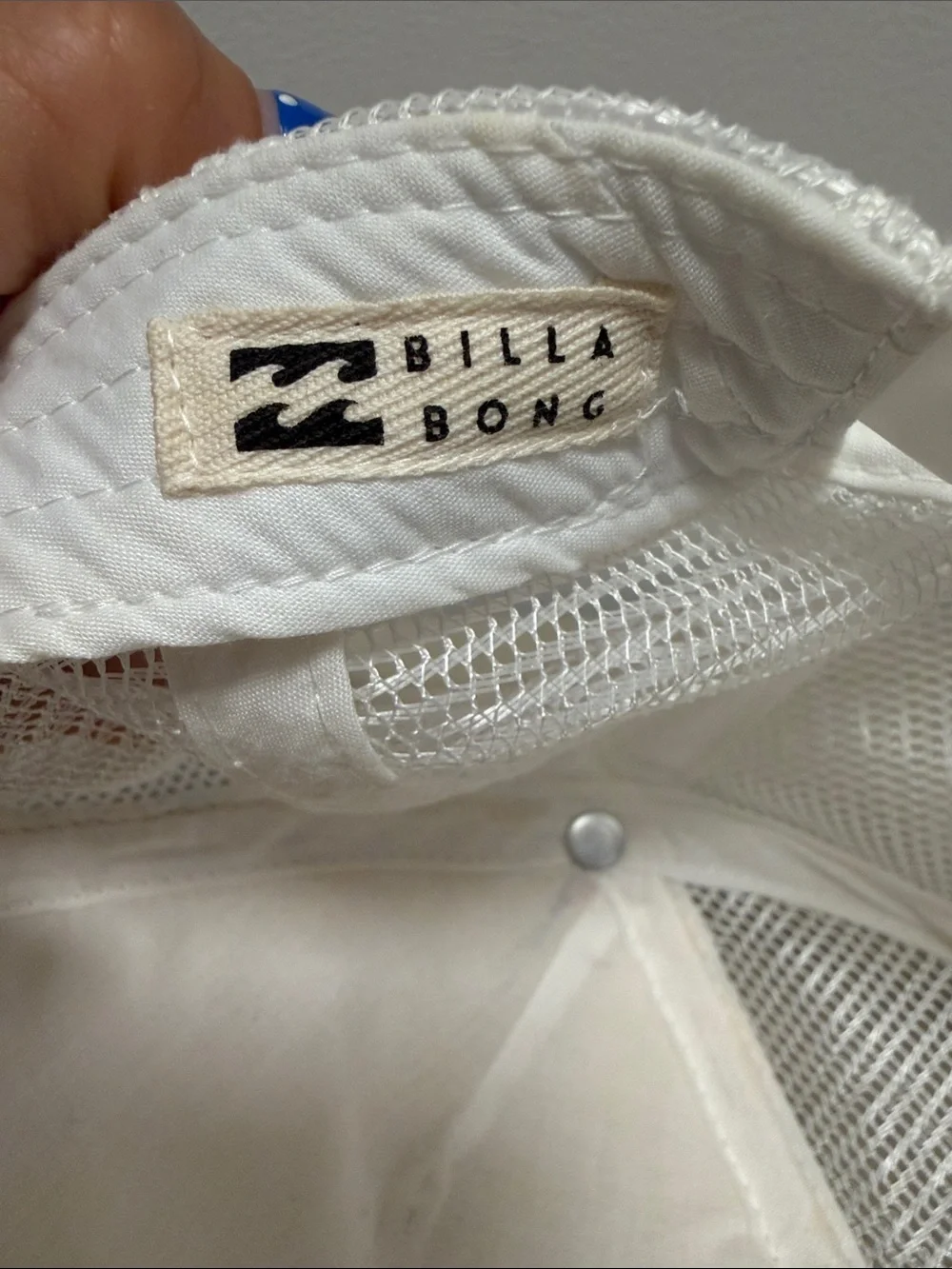 Billabong Leopard Print Trucker Hat White Mesh Snapback Cap Animal Print Y2K